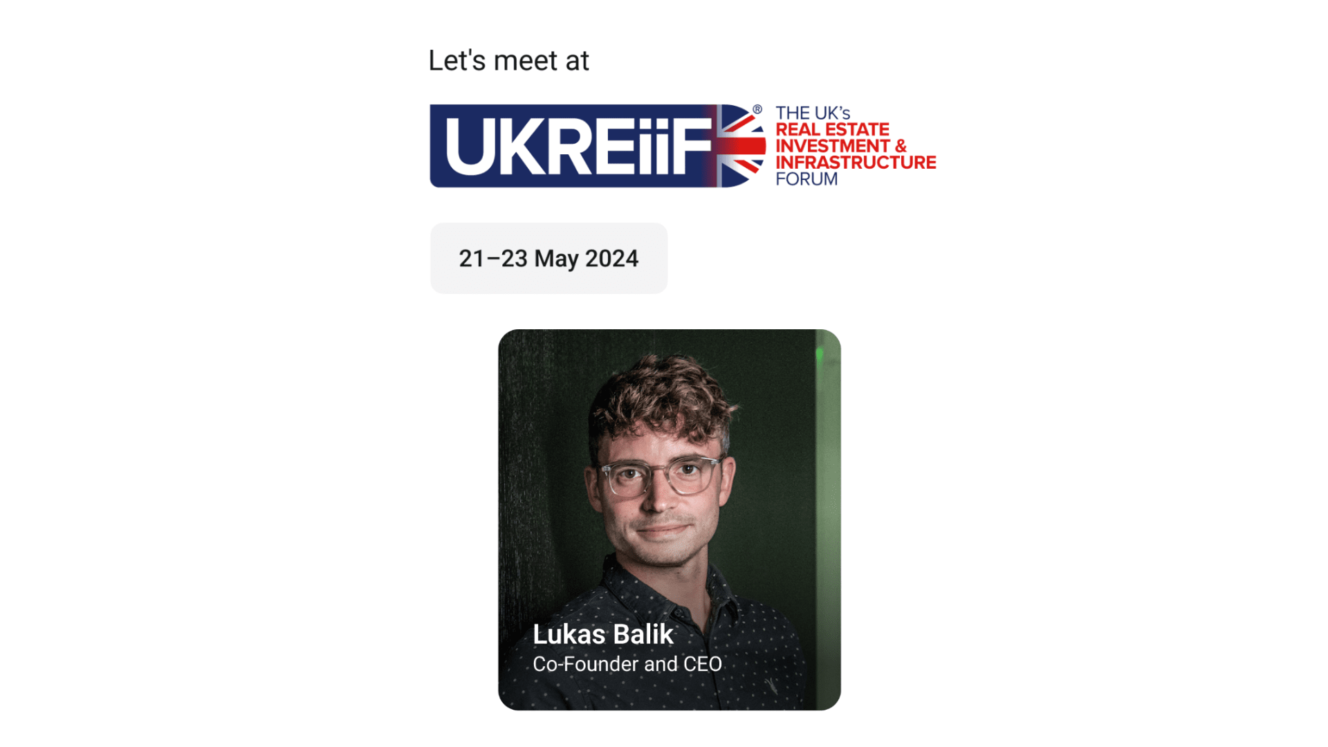Meet us at UKREiiF 2024!